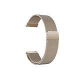 Huawei Watch GT 2 Sport (46mm ile Uyumlu Kordon 22 mm Metal Hasır Kordon Retro Gold