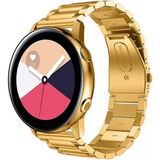 Huawei Watch Gt 3 Elegant 42MM Uyumlu 20MM Metal Baklalı Paslanmaz Çelik Kordon - Gold