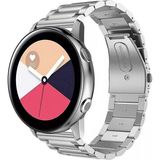 Huawei Watch Gt 3 Elegant 42MM Uyumlu 20MM Metal Baklalı Paslanmaz Çelik Kordon - Gümüş
