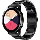 Huawei Watch Gt 3 Elegant 42MM Uyumlu 20MM Metal Baklalı Paslanmaz Çelik Kordon - Siyah