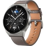 Huawei Watch Gt 3 Pro 46 mm Akıllı Saat, Titanyum Kasa, Safir Kristal, Dalış Modu, Uzun Pil Ömrü, Kablosuz Şarj, Kalp Atış Hızı ve Spo2 Izleme, 30 Ay Garanti, Gri - Siyah