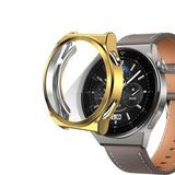 Huawei Watch GT 3 Pro 46mm Zore Watch Gard 02 Koruyucu Silikon Gold