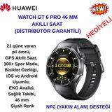Huawei Watch Gt 6 Pro 46 mm Akıllı Saat + Tcl Kamerali Pembe Çocuk Akıllı Saat Hediye - Akıllı Çocuk Saati HEDİYE - Siyah