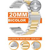 huawei watch gt gt2 gt3 42mm kasa model uyumlu 20mm dolgu çelik metal saat kordonu kayışı m09sgg4-bc - 001-Renkli