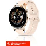 Huawei Watch Gt / Gt2 / Gt3 Elegant 42MM Uyumlu Wave Silikon Kordon 20MM - Pudra