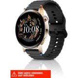 Huawei Watch Gt / Gt2 / Gt3 Elegant 42MM Uyumlu Wave Silikon Kordon 20MM - Siyah