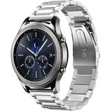 Huawei Watch GT GT2 GT3 GT4 GT5 42mm/Honor Magic 2 Kordon Klipsli Metal Kordon 04 - Gümüş - Huw 20mm
