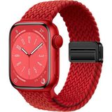 Huawei Watch GT GT2 GT3 GT4 GT5 42mm/Honor Magic 2 Kordon Magnet Örgü Strap - Kırmızı - Huw 20mm