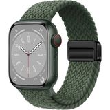 Huawei Watch GT GT2 GT3 GT4 GT5 42mm/Honor Magic 2 Kordon Magnet Örgü Strap - Koyu Yeşil - Huw 20mm