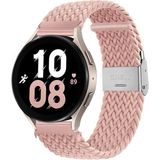 Huawei Watch GT GT2 GT3 GT4 GT5 42mm/Honor Magic 2 Kordon Metal Klipsli Flexi Örgü - Açık Pembe - Huw 20mm