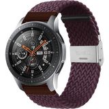 Huawei Watch GT GT2 GT3 GT4 GT5 42mm/Honor Magic 2 Kordon Metal Klipsli Flexi Örgü - Şarap Kırmızısı - Huw 20mm