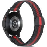 Huawei Watch GT GT2 GT3 GT4 GT5 42mm/Honor Magic 2 Kordon Milano Loop Kordon - Siyah - Kırmızı - Huw 20mm