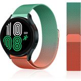 Huawei Watch GT GT2 GT3 GT4 GT5 42mm/Honor Magic 2 Kordon Milano Loop Kordon - Turuncu - Yeşil - Huw 20mm