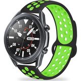 Huawei Watch GT GT2 GT3 GT4 GT5 42mm/Honor Magic 2 Kordon Nike Spor Kordon - Siyah - Yeşil - Huawei 20mm