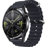 Huawei Watch GT GT2 GT3 GT4 GT5 42mm/Honor Magic 2 Kordon Ocean Silikon Kordon 20mm - Midnight Blue - Huw 20mm