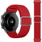 Huawei Watch GT GT2 GT3 GT4 GT5 42mm/Honor Magic 2 Kordon Örgü Tokalı Kordon - Kırmızı - Huw 20mm