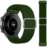 Huawei Watch GT GT2 GT3 GT4 GT5 42mm/Honor Magic 2 Kordon Örgü Tokalı Kordon - Koyu Yeşil - Huw 20mm