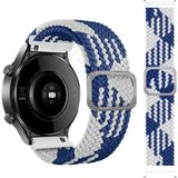 Huawei Watch GT GT2 GT3 GT4 GT5 42mm/Honor Magic 2 Kordon Örgü Tokalı Kordon - Mavi - Beyaz - Huw 20mm