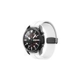 Huawei Watch Gt2 Gt2e Gt2Pro Gt3Se Elite Gt3Pro Gt4 46mm Uyumlu 22 mm Silikon Magnet Kordon Beyaz