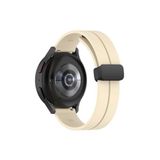 Huawei Watch Gt2 Gt2e Gt2Pro Gt3Se Elite Gt3Pro Gt4 46mm Uyumlu 22 mm Silikon Magnet Kordon Krem