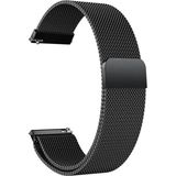 Huawei Watch GT2 Pro ile Uyumlu Kordon 22 mm Metal Hasır Kordon Siyah