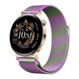 Huawei Watch Gt3 Elegant 42MM / Gt2 42MM Uyumlu Manyetik Milanese Loop Metal Saat Kordonu – 20MM - Gökkuşağı