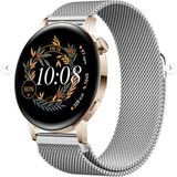 Huawei Watch Gt3 Elegant 42MM / Gt2 42MM Uyumlu Manyetik Milanese Loop Metal Saat Kordonu – 20MM - Gümüş