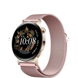 Huawei Watch Gt3 Elegant 42MM / Gt2 42MM Uyumlu Manyetik Milanese Loop Metal Saat Kordonu – 20MM - Pembe