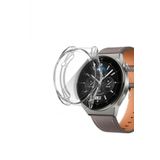 Huawei Watch Gt3 Pro 46Mm Uyumlu Kasa Ve Ekran Koruyucu 360 Tam Koruma Silikon Kilif