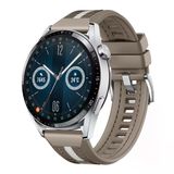 Huawei Watch Gt3 Pro Gt3 Gt2 46Mm Sportstripe Örgü Desen Metal Tokalı Silikon Akıllı Saat Kordonu Kahverengi