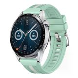 Huawei Watch Gt3 Pro Gt3 Gt2 46Mm Sportstripe Örgü Desen Metal Tokalı Silikon Akıllı Saat Kordonu Yeşil
