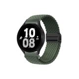 Huawei Watch GT4 41 mm Uyumlu 18mm Flexi Hasır Magnet Kordon Haki