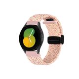 Huawei Watch GT4 41 mm Uyumlu 18mm Flexi Hasır Magnet Kordon Pembe