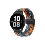 Huawei Watch GT4 41 mm Uyumlu 18mm Flexi Hasır Magnet Kordon Turuncu Siyah