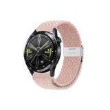 Huawei Watch GT4 41 mm Uyumlu 18mm Metal Klipsli Flexıble Kordon Kırçıllı Pembe