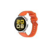 Huawei Watch GT4 41 mm ve GT5 41 mm ile Uyumlu 18 mm Kordon Ayarlanabilir Tokalı Soft Silikon Kayış Turuncu