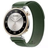 Huawei Watch Gt4 41Mm Uyumlu Kordon Trail Loop Cırtlı Yumuşak Kumaş Şık Kordon Haki
