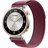 Huawei Watch Gt4 41Mm Uyumlu Kordon Trail Loop Cırtlı Yumuşak Kumaş Şık Kordon Kırmızı