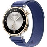 Huawei Watch Gt4 41Mm Uyumlu Kordon Trail Loop Cırtlı Yumuşak Kumaş Şık Kordon Lacivert