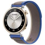 Huawei Watch Gt4 41Mm Uyumlu Kordon Trail Loop Cırtlı Yumuşak Kumaş Şık Kordon Mavi