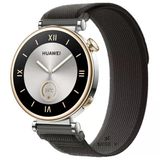 Huawei Watch Gt4 41Mm Uyumlu Kordon Trail Loop Cırtlı Yumuşak Kumaş Şık Kordon Siyah