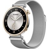 Huawei Watch Gt4 41Mm Uyumlu Manyetik Milanese Loop Metal Kordon Gümüş