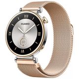 Huawei Watch Gt4 41Mm Uyumlu Manyetik Milanese Loop Metal Kordon Rose Gold