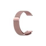 Huawei Watch GT4 46 mm ile Uyumlu Kordon 22 mm Metal Hasır Kordon Pembe
