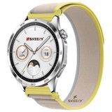Huawei Watch Gt4 46Mm Uyumlu Kordon Trail Loop Yumuşak Kumaş Kordon Sarı