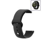 Huawei Watch Gt4 46mm Uyumlu Kordon Yumuşak Dokulu Esnek Jel Silikon Siyah Kayış
