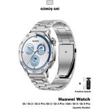 Huawei Watch Gt4 Gt5 46MM Uyumlu Bakla Metal Kordon Kayış (22MM)