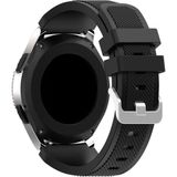 Huawei Watch Gt4 Gt5 46MM Uyumlu Çizgi Desenli Silikon Kordon Kayış (22MM) - Siyah