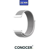 Huawei Watch Gt4 Gt5 46MM Uyumlu Dokuma Cırtlı Spor Kordon Kayış (22MM) - Beyaz