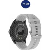 Huawei Watch Gt4 Gt5 46MM Uyumlu Yumuşak Silikon Desenli Kordon Kayış (22MM) - Gri